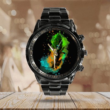 Discover Nice Summer Feather Calendar Steel Band Watch