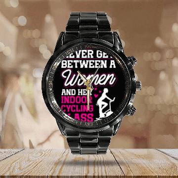 Discover Spinning Class Her indoor cycling class Spin Class Gym Calendar Steel Band Watch