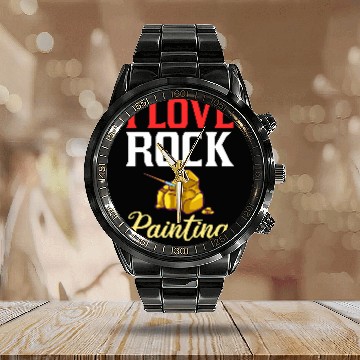 Discover Rock Painting Stone Artist Painter Ideas Calendar Steel Band Watch