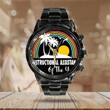 Discover Instructional Assistant Teacher Aide Instructional Coachs 4 Baseball Tees Calendar Steel Band Watch