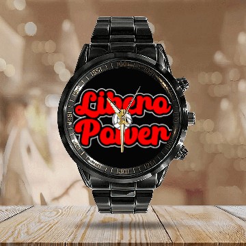 Discover Volleyball Team Libero Defensive Specialist 9 Zip Calendar Steel Band Watch