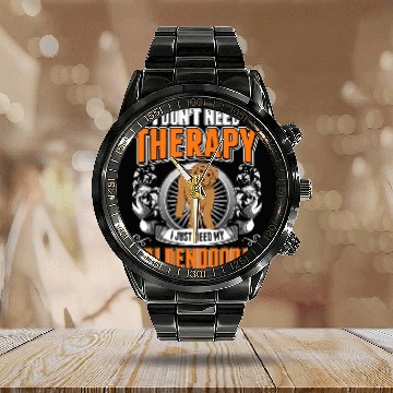 Discover Dog Goldendoodle Therapy Calendar Steel Band Watch Calendar Steel Band Watch