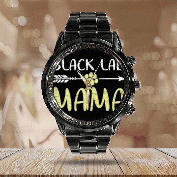Discover Labrador Lab Dog Black Lab Mama Labrador Calendar Steel Band Watch