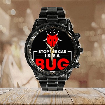 Discover Insect Bug Entomology Future Entomologist 29 Calendar Steel Band Watch