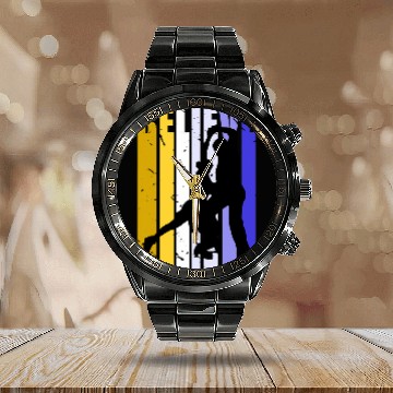 Discover Mens Couples Ice Skating Dancing Skater Coachs Training Coaching Calendar Steel Band Watch