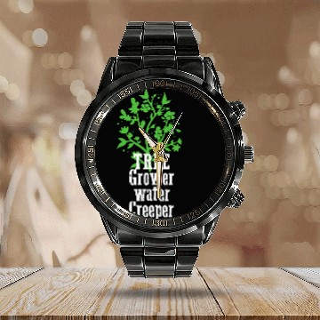 Discover Tree Grower Water Creeper I Garden Calendar Steel Band Watch