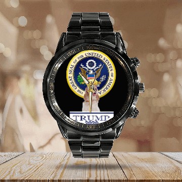 Discover Trump Dog English Setter Calendar Steel Band Watch
