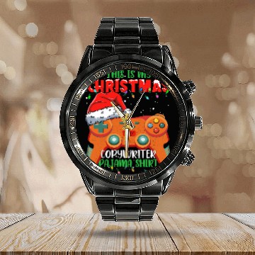 Discover This Is My Christmas Video Game Controller writer Calendar Steel Band Watch