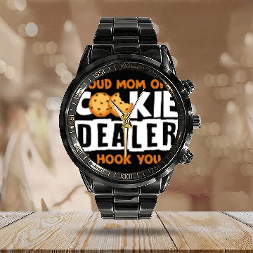 Discover Mother Cookie Lover Cookie Baker Cookie Seller Zip Calendar Steel Band Watch