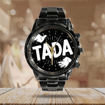 Discover Tada Magician Magic Tricks Wizardry Illusionist Wizard Calendar Steel Band Watch