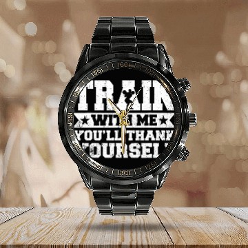 Discover Train With Me Youll Thank Yourself Personal Trainer Gym Calendar Steel Band Watch