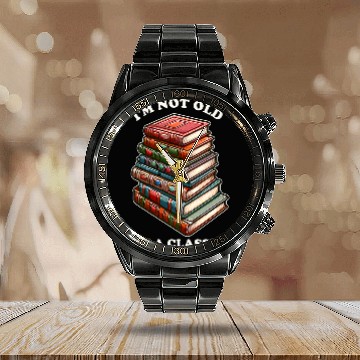 Discover Librarian Library Worker Library Cart 23 Zip Calendar Steel Band Watch