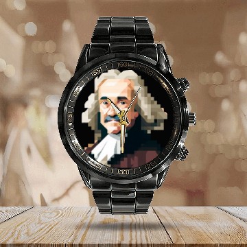 Discover Thomas Hobbes 8 Bit 1 Calendar Steel Band Watch