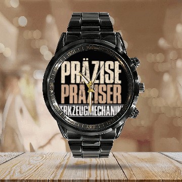 Discover Toolmaker technology manufacturing dad worker technology 22 Calendar Steel Band Watch