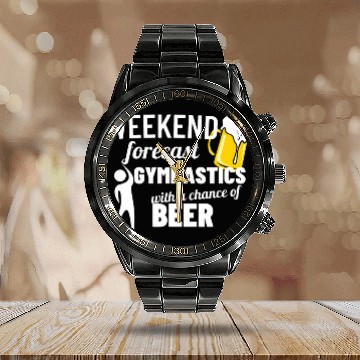 Discover Weekend Forecast Gymnastics Beer Tumbling Calendar Steel Band Watch
