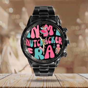 Discover Pink Christmas In My Nutcracker Era Pink Nutcracker Ballet Calendar Steel Band Watch