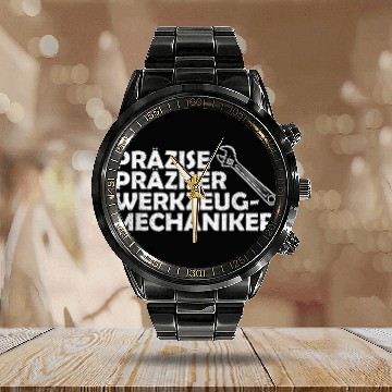 Discover Toolmaker technology manufacturing dad worker technology 21 Calendar Steel Band Watch