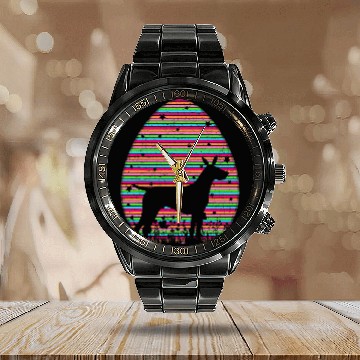 Discover vintages Easter Egg German Shorthaired Pointer Dog Easter Calendar Steel Band Watch