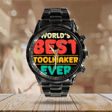 Discover Toolmaker technology manufacturing dad worker technology 29 Calendar Steel Band Watch