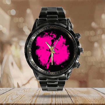 Discover Sweet Ballerina Dancer Zip Calendar Steel Band Watch