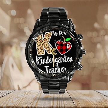 Discover Kindergarten Teacher Crew Back to School Matching Group Baseball Tees Calendar Steel Band Watch