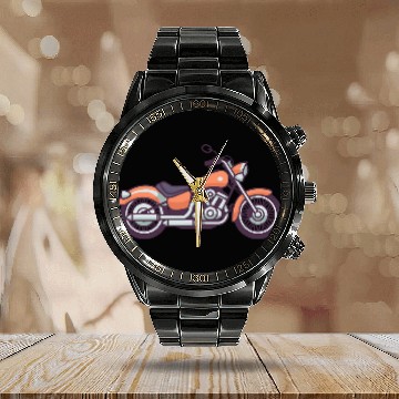 Discover vintages Motorbike Chopper Retro Motorcycle Classic Biker Baseball Tees Calendar Steel Band Watch