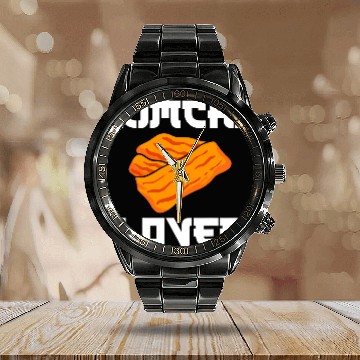 Discover Kimchi Lover Korean Chef Calendar Steel Band Watch