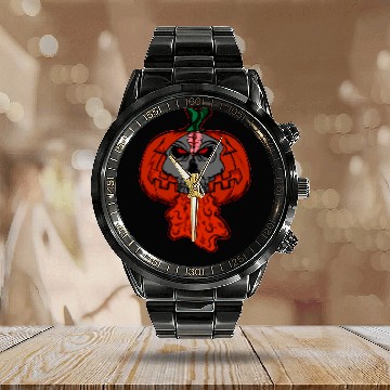 Discover Pumpkin skull a cracked pumpkin skull 1 Baseball Tees Calendar Steel Band Watch