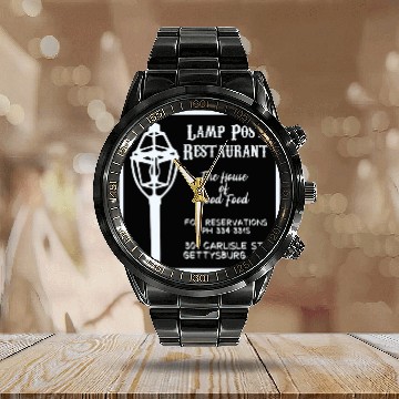 Discover vintages Style Gettysburg Pennsylvania Calendar Steel Band Watch