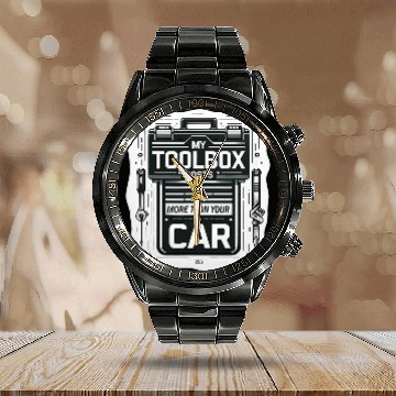 Discover My Toolbox Costs More Than Your Car HVAC Installer 22 Calendar Steel Band Watch