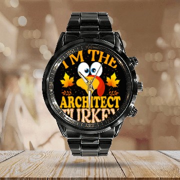 Discover Thanksgiving Im The Architect Turkey Matching Calendar Steel Band Watch