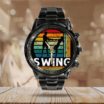 Discover Swing Dancing Swing Dancer Swing Dance Lover 21 Calendar Steel Band Watch