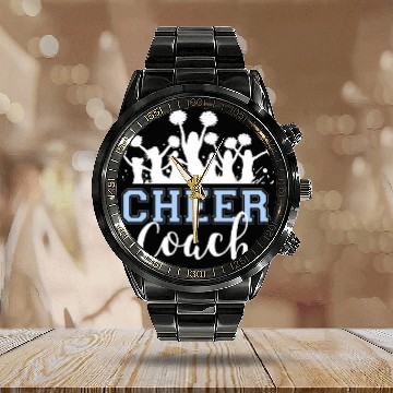 Discover Womens Cheer Coachs bests Cheerleading Coach Baseball Tees Calendar Steel Band Watch