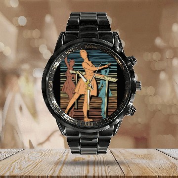 Discover Retro En Pointe Ballet Dancing Ballerina Ballet Calendar Steel Band Watch