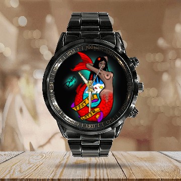 Discover Tattoo Artist Ron Rich Before Crayons Graffiti 22 Calendar Steel Band Watch