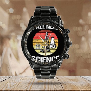 Discover Back To School Yall Need Science Teacher Student Zip Calendar Steel Band Watch