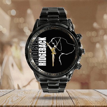 Discover Proud Rhodesian Ridgeback profile dog breed dog Zip Calendar Steel Band Watch