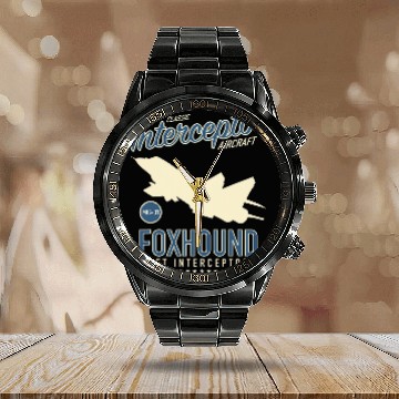 Discover MIG31 Foxhound Zip Calendar Steel Band Watch