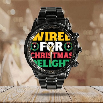 Discover Master Electrician Lineworker Fuse Box Lineman Baseball Tees Calendar Steel Band Watch