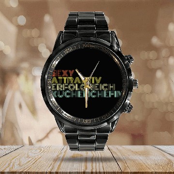 Discover Kitchen Chef Sexy Attractive Success Work Calendar Steel Band Watch