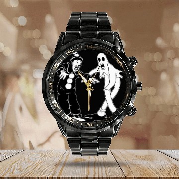 Discover Koko the Clown and ghosts Dancing Calendar Steel Band Watch