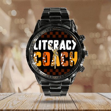 Discover Thanksgiving Literacy Coachs Leopard Instructional Reading Te Baseball Tees Calendar Steel Band Watch