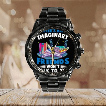 Discover Writers Block Imaginary Friends Wont Talk To You Author Calendar Steel Band Watch