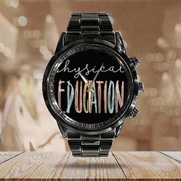 Discover Physical Education PE Teacher Phys Ed Student Grad 4 Baseball Tees Calendar Steel Band Watch