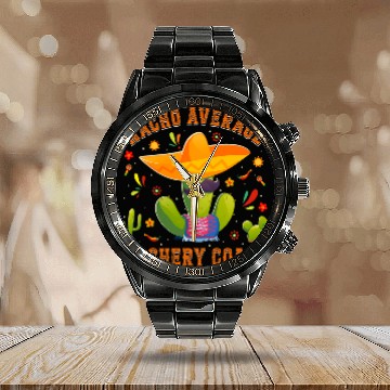 Discover Nacho Average Archery Coachs Mexican Archery Coachs Archer Baseball Tees Calendar Steel Band Watch