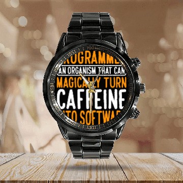 Discover Organism That Can Magically Turn caffeines Into Software Calendar Steel Band Watch
