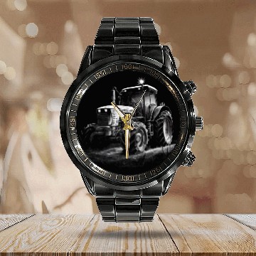 Discover Tractor trekker farmer agriculture tractor driver 21 Baseball Tees Calendar Steel Band Watch