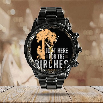 Discover Arborist Chainsaw Birches Tree Surgeon Arboriculturist Calendar Steel Band Watch