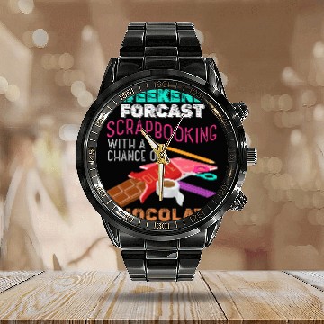 Discover Weekend Forecast Scrapbooking DIY Crafting Scrapbookers Baseball Tees Calendar Steel Band Watch