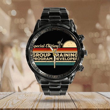 Discover vintages Special Edition Group Training Program Developer Calendar Steel Band Watch